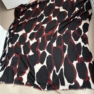 BY MALENE BIRGER Abstract Animal Print Square Scarf
